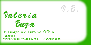 valeria buza business card